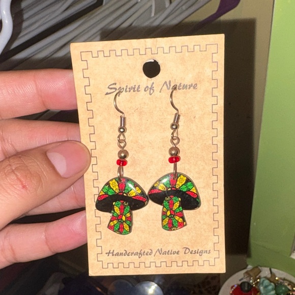 Accessories - Colorful Mushroom Earrings